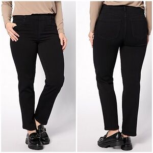 NWT Stitch Fix Liverpool Gia Glider Pull‎ On Skinny In Black Rinse Size 6/28
